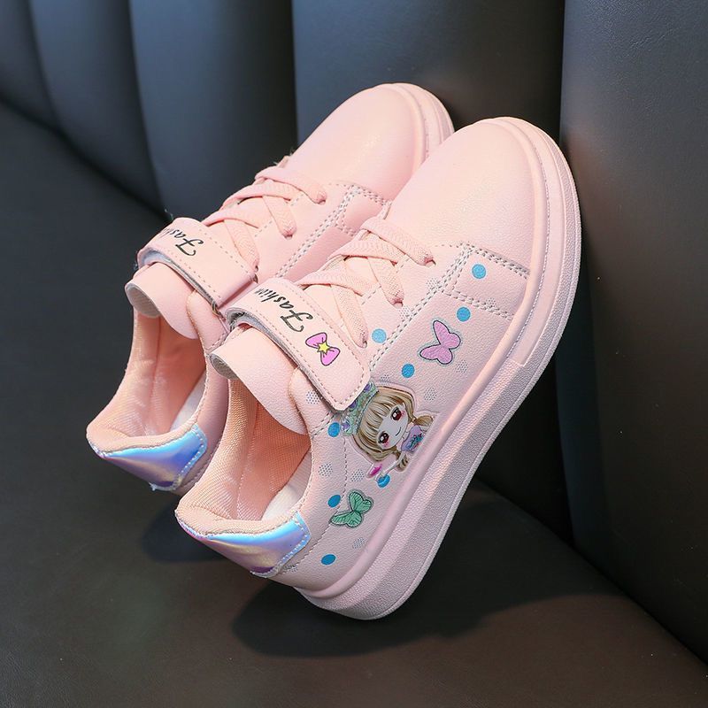 Girls' shoes 2022 spring season new children's shoes for big boys and girls Korean version of casual breathable sports shoes