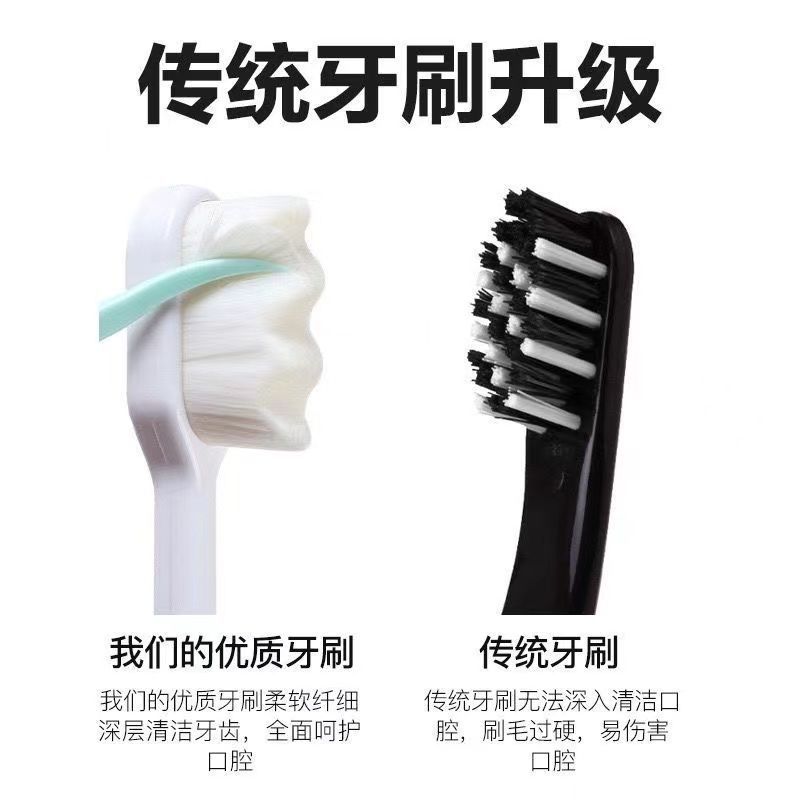網紅牙刷軟毛月子孕婦情侶萬根毛牙刷小頭韓式納米牙刷成人牙縫刷