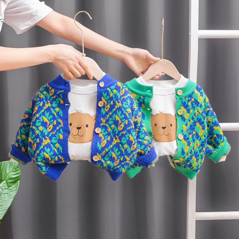男宝宝秋装套装洋气1-3周岁小男童秋装帅气衣服婴儿童时尚三件套4