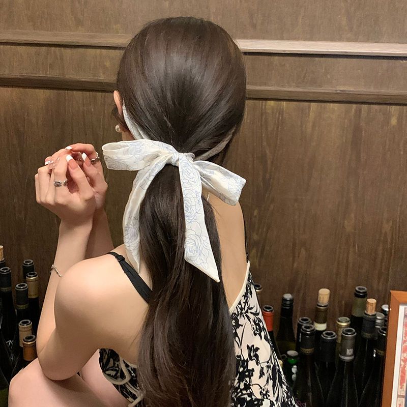 Mori girl pearl streamer headband female summer wash face high-end sense of fairy beauty press hair clip braided hair accessories head accessories