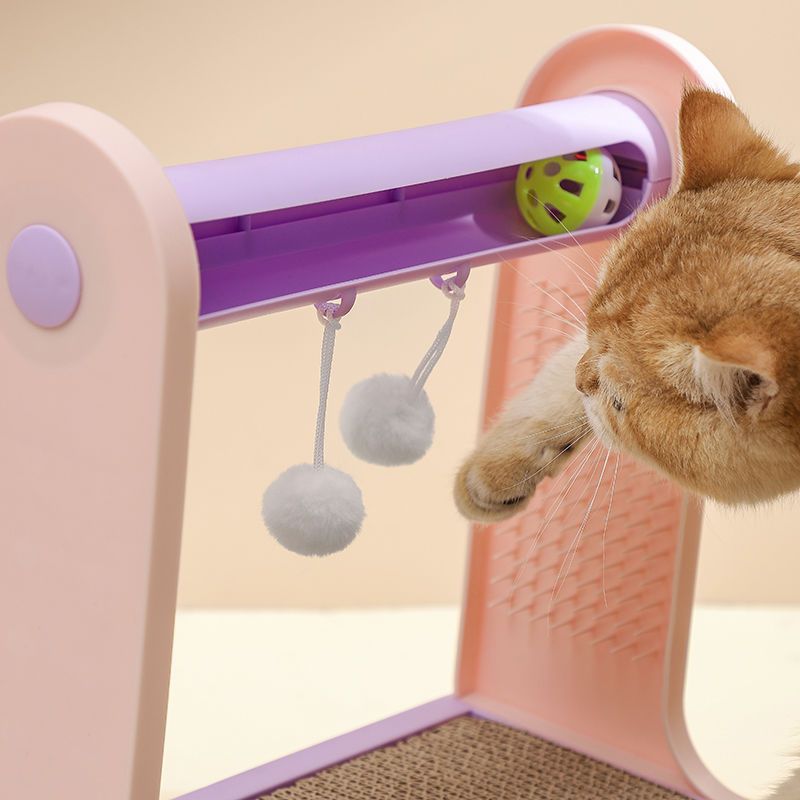 猫抓板多功能折叠贴墙加密双层瓦楞直板可爱贵妃猫玩具家居通用窝