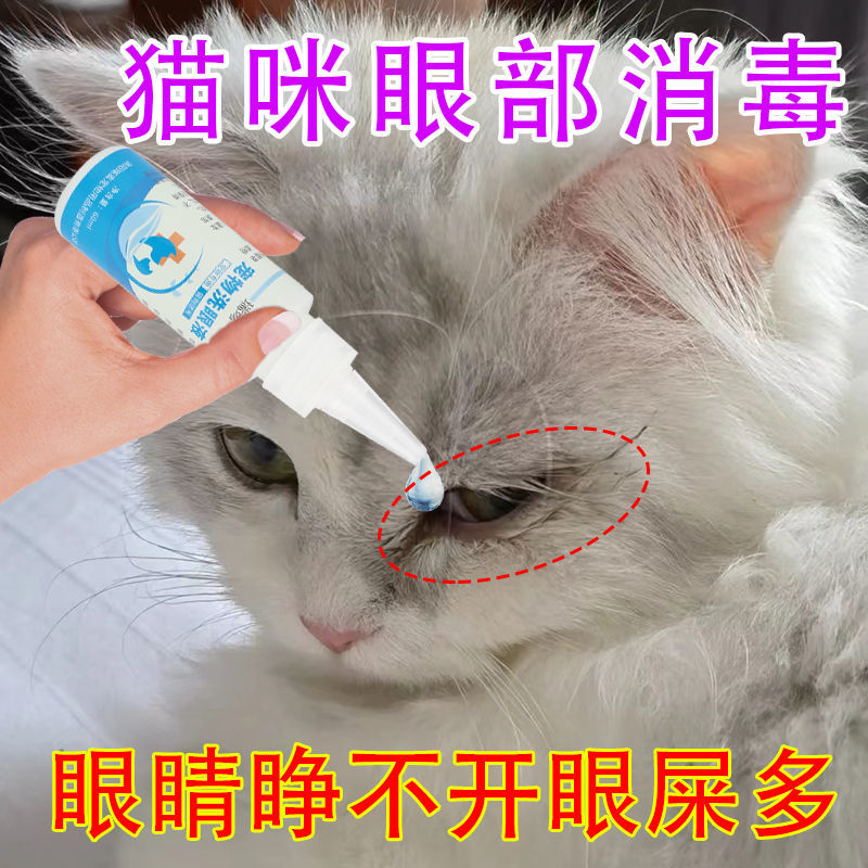 【猫咪洗眼液】清洁泪痕洗眼液杀菌消肿除眼屎去污垢宠物猫滴眼液