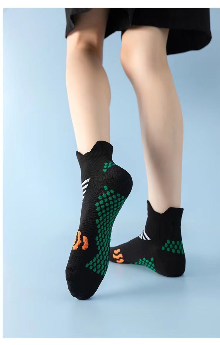 Thin Non-slip Running Socks For Fitness Badminton And Training_voghion.com