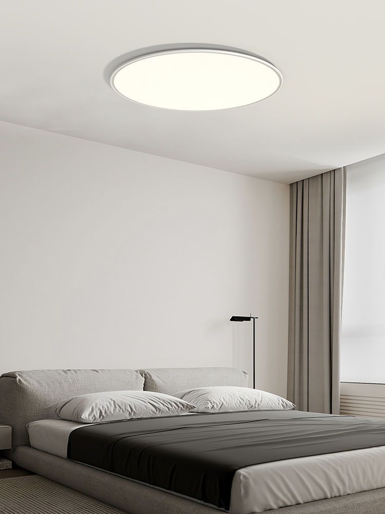 卧室吸顶灯简约现代大气北欧灯具创意圆形超薄led书房睡房主卧灯
