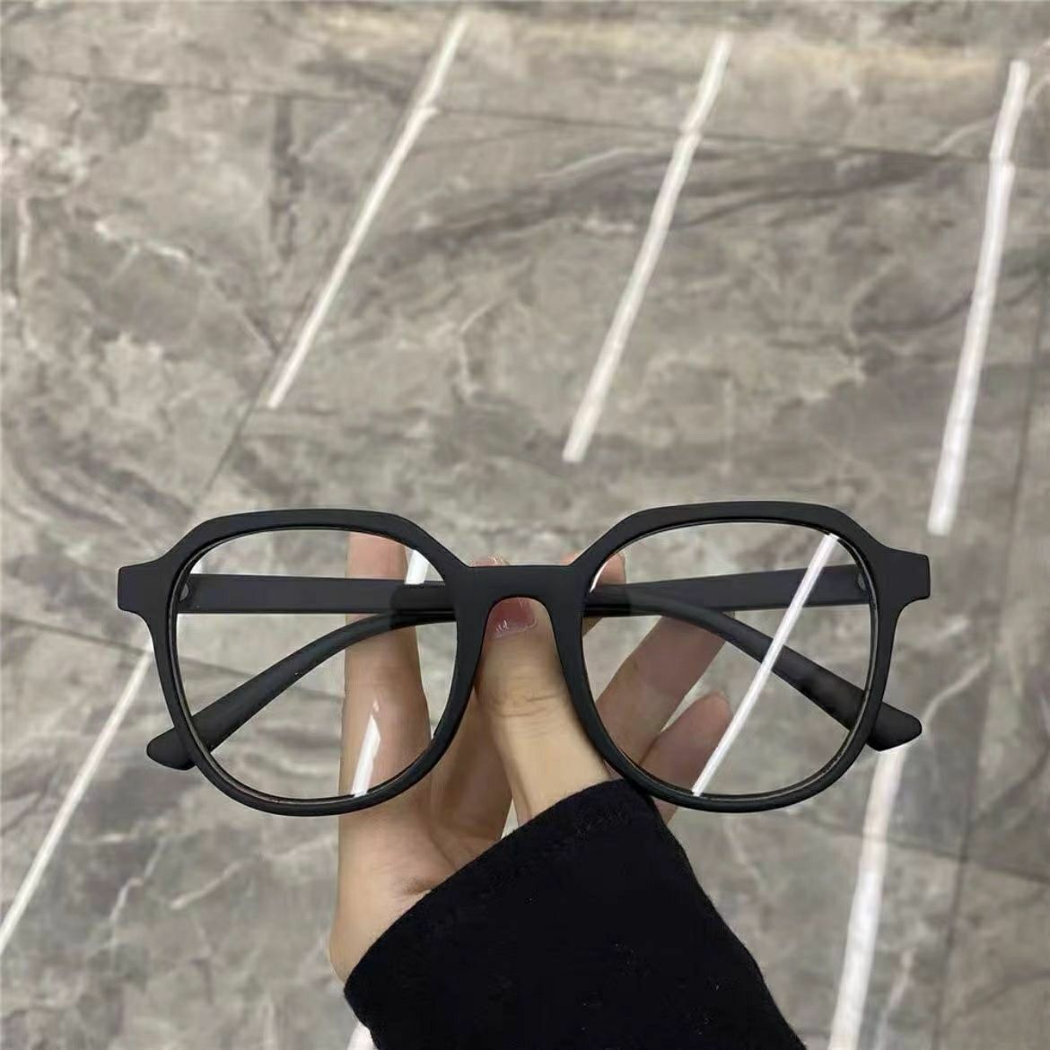 素颜眼镜有度数近视眼镜平光防蓝光防辐射眼镜适合学生眼镜大黑框