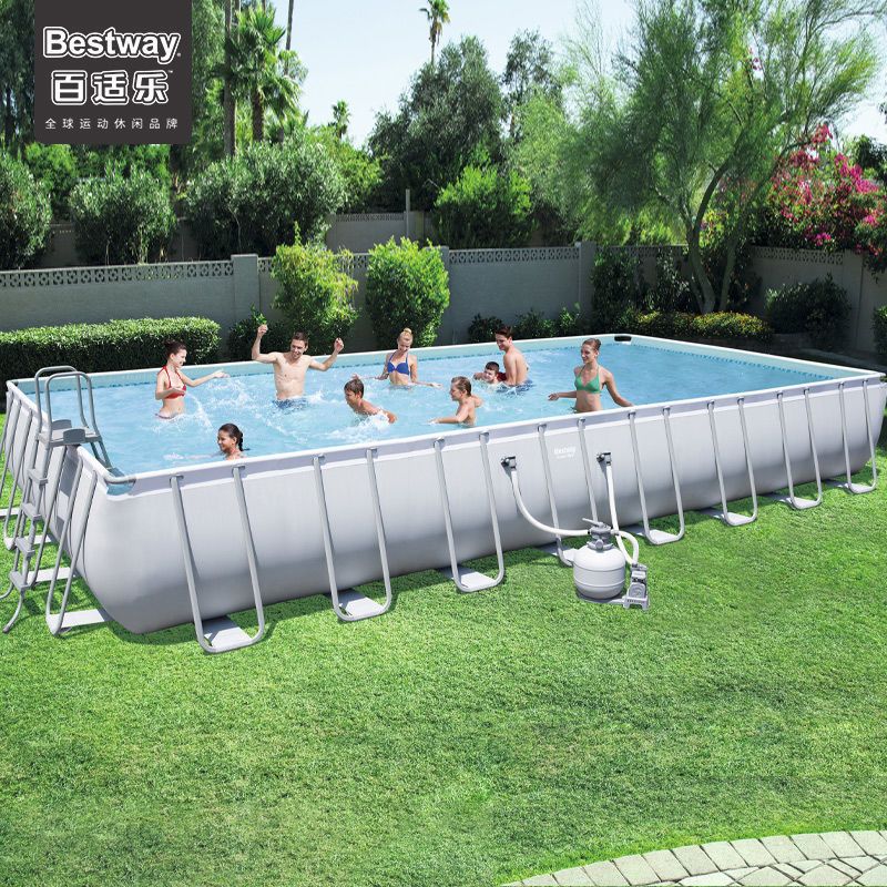 Bestway超大游泳池家用成人儿童支架泳池户外养鱼池大型戏水池