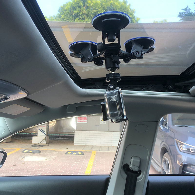 手机车载支架吸盘式汽车用玻璃吸附导航支撑架gopro相机固定拍摄