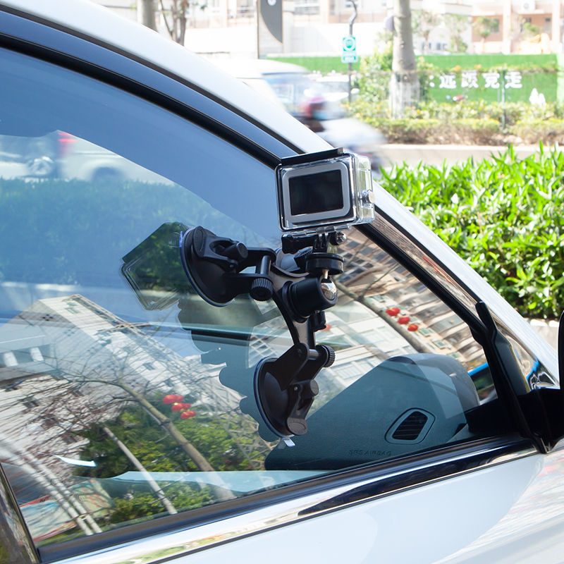 手机车载支架吸盘式汽车用玻璃吸附导航支撑架gopro相机固定拍摄