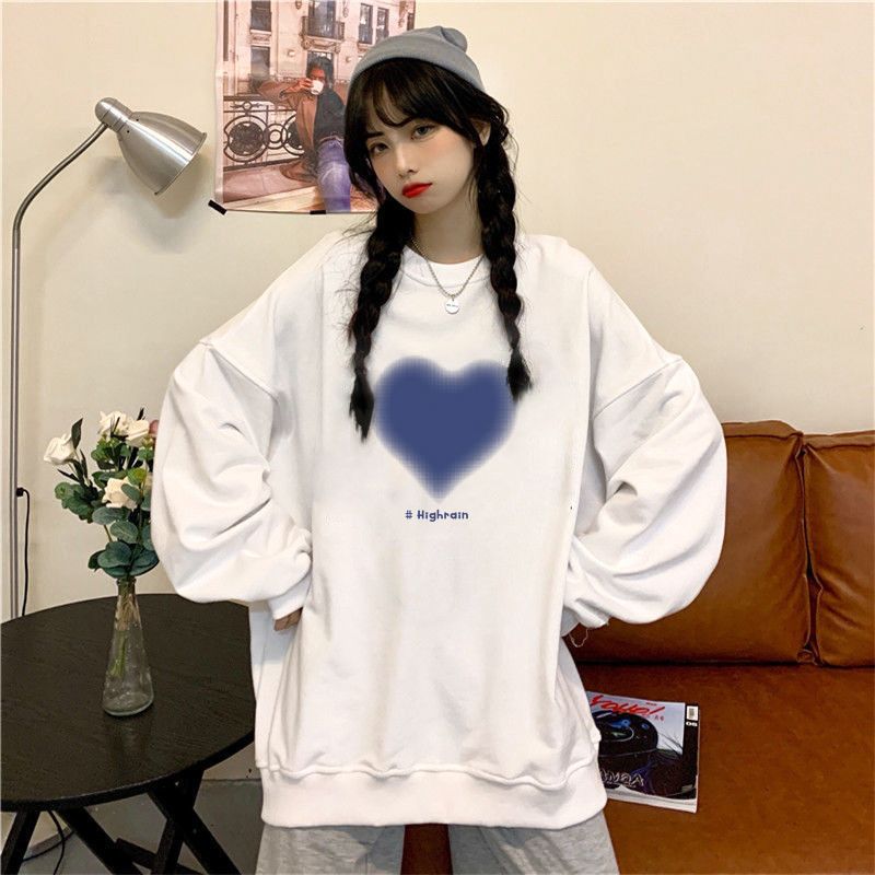 Sweater women's spring and autumn thin section mid-length lazy style BF loose all-match bottoming shirt top coat Korean version of ins tide