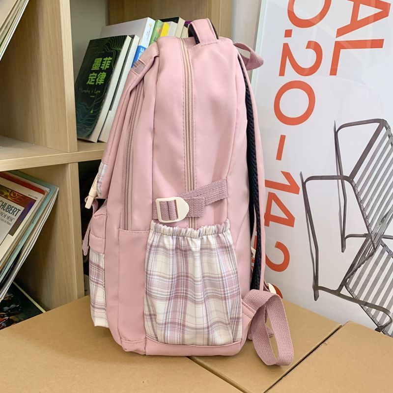书包女初中生中学生大容量韩版高中生女生简约百搭校园双肩包背包