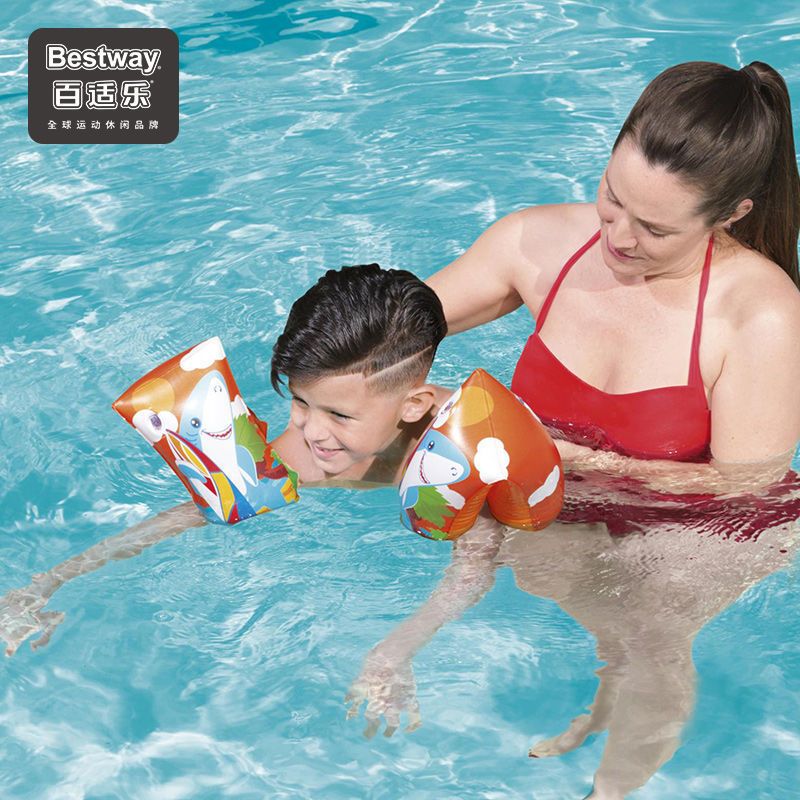 Bestway手臂浮圈儿童充气游泳臂圈宝宝婴幼儿加厚游泳装备浮袖