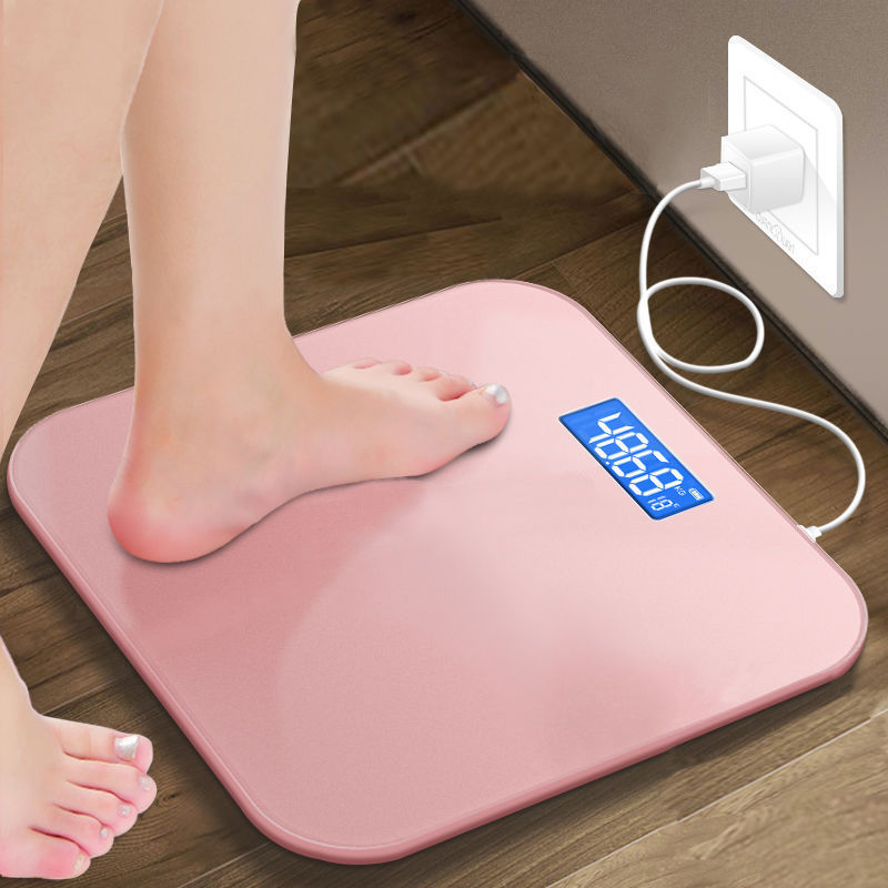 电子秤智能电池款体重秤家用小型可爱电子称减肥称成人精准人体秤