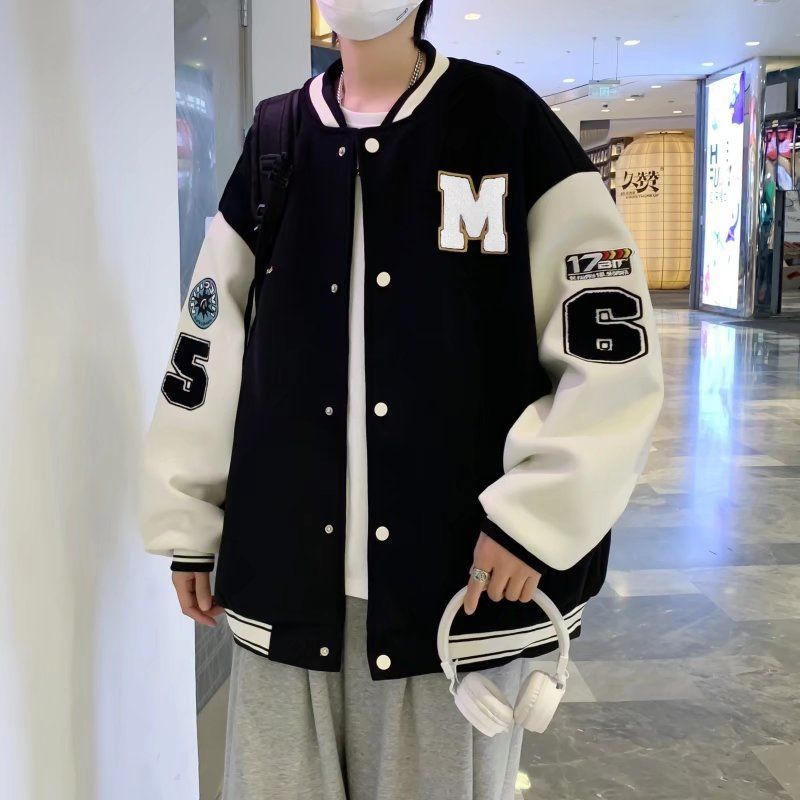 棒球服男春秋季潮牌外套2023新款ins潮流韓版痞帥氣寬鬆夾克上衣