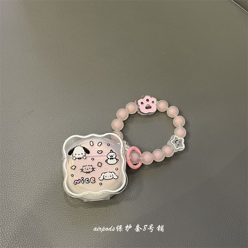 diy handmade small fresh color pearl bead bracelet bracelet lanyard universal all mobile phone shell ins wrist strap