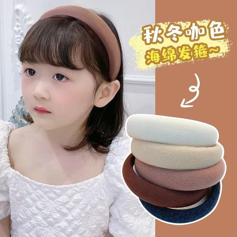 Candy-colored children's hairbands in summer, do not hurt hair, girls and princess super fairy non-slip hair pressure wash face hairpins headband hair accessories