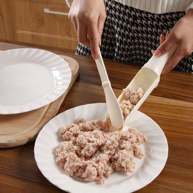 肉丸子制作器家用肉圆虾滑挖勺器肉丸神器做丸子勺子