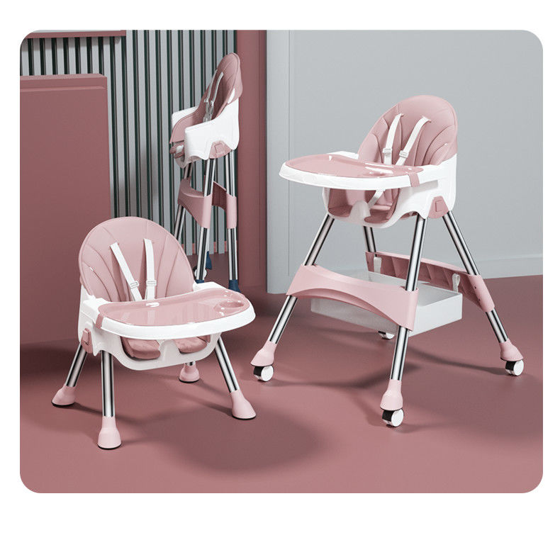  宝宝餐椅儿童可折叠便携式学坐椅婴儿吃饭椅多功能餐桌椅子家用