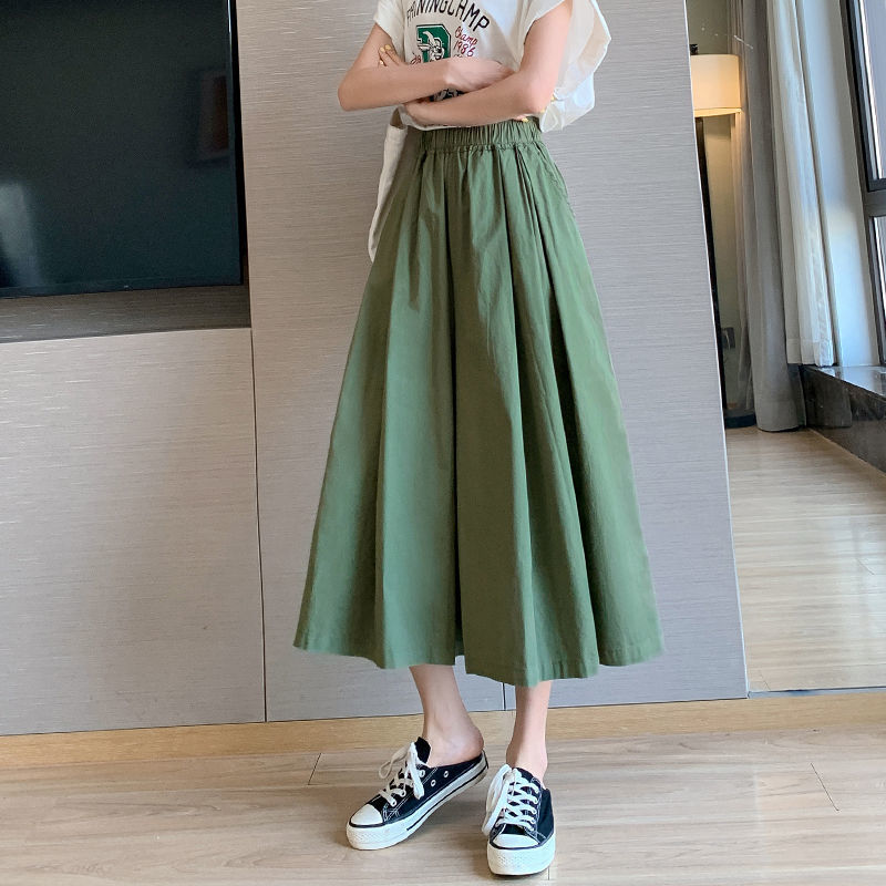High-waisted wide-leg pants for women spring and autumn new ins trendy large trouser casual pants fashionable women's culottes loose cropped pants