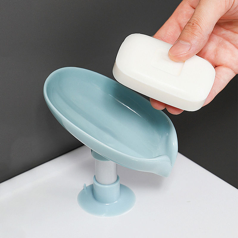 肥皂盒香皂置物架吸盘壁挂式免打孔创意沥水架不积水家用收纳神器