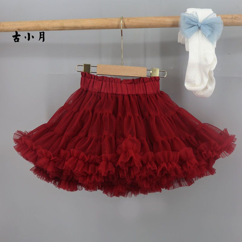 Girls tutu skirt mesh princess tutu skirt children's rabbit rabbit skirt baby dance skirt middle and big children's skirt