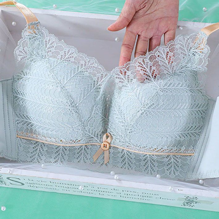 Xiangmi small chest special underwear women gather air-proof cup anti-sagging bra without steel ring upper thin and lower thick bra