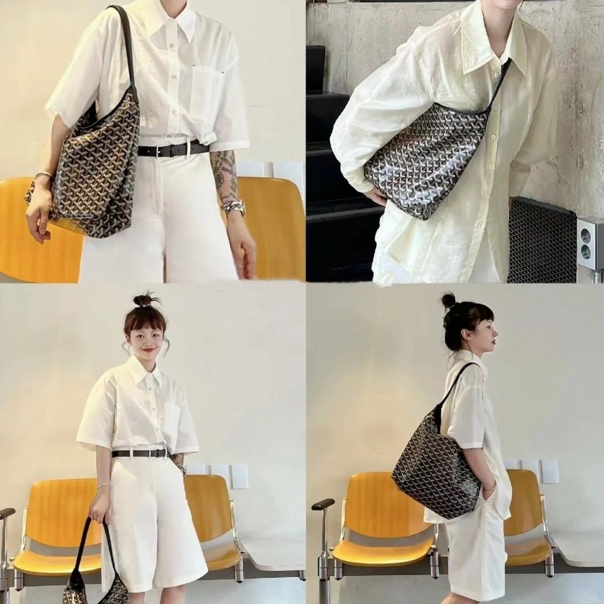 Dog Tooth Bag 2022 New Women's Bag Tote Bag Mummy Bag Shopping Bag Shoulder Handbag Mother Bag