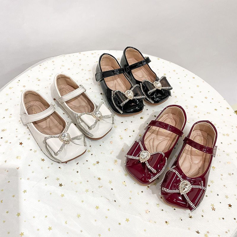 Girls princess shoes soft sole leather shoes spring and autumn 2022 new children baby soft sole princess shoes little princess single shoes