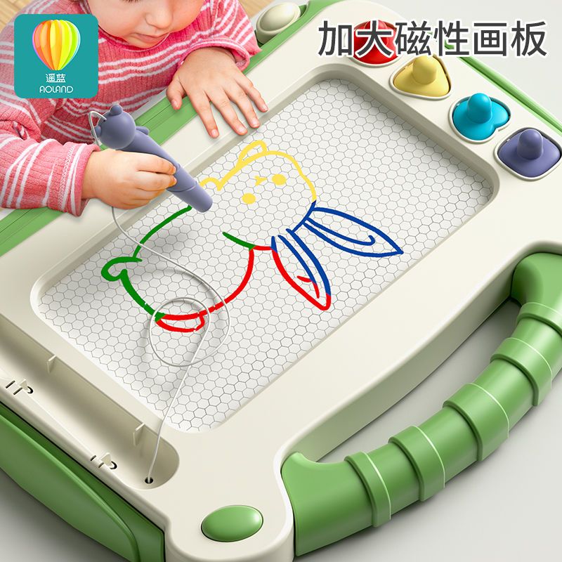宝宝大号彩色磁性画板儿童磁力画画板涂鸦板小孩绘画板写字板玩具