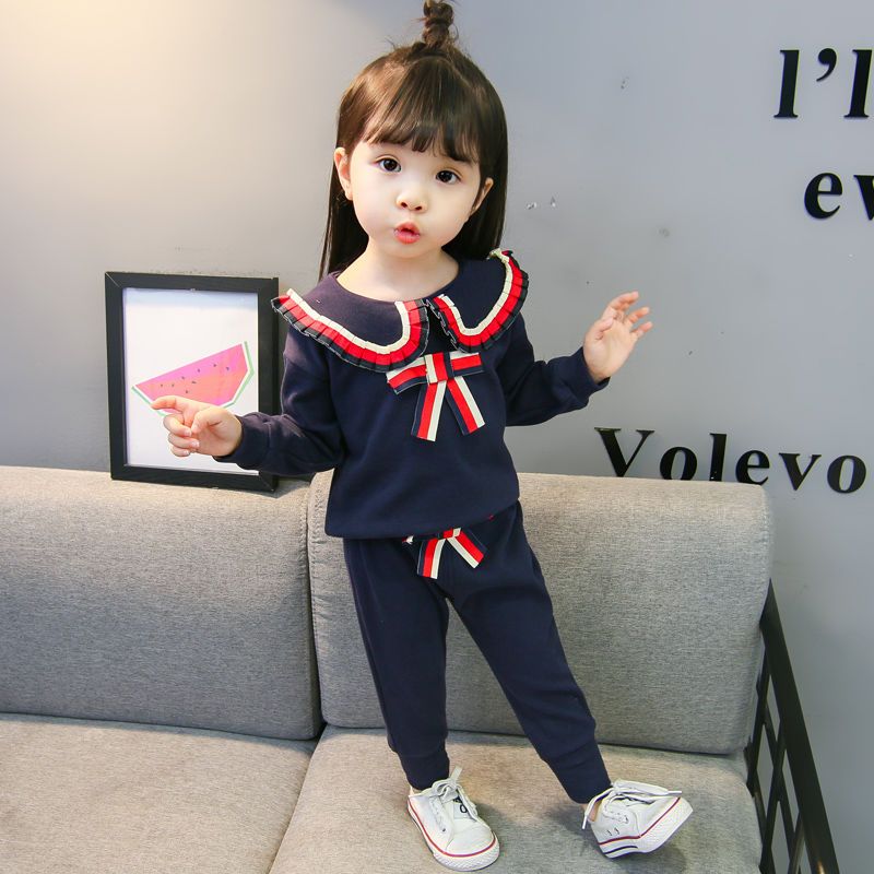 童装女童套装2022新款秋装洋气儿童中小童韩版衣服宝宝休闲两件套