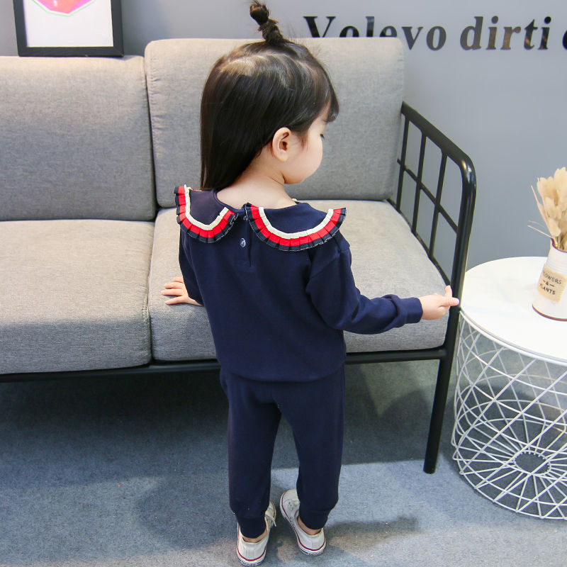 童装女童套装2022新款秋装洋气儿童中小童韩版衣服宝宝休闲两件套