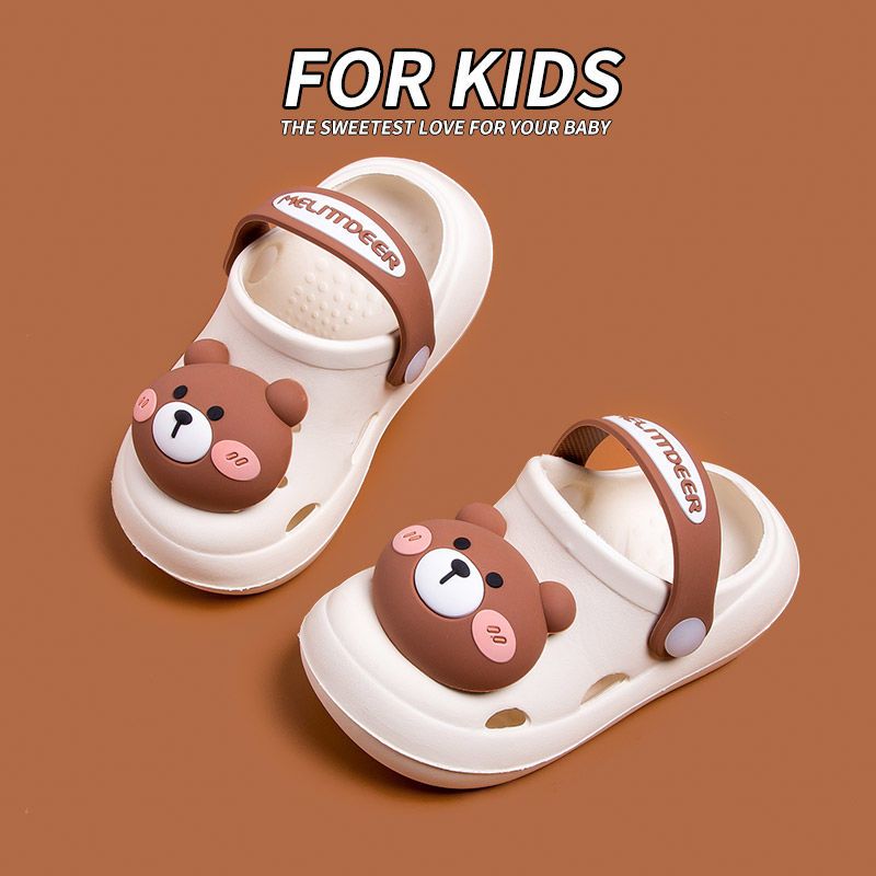 儿童拖鞋男童夏季室内可爱防滑包跟女童轻便宝宝户外婴幼儿洞洞鞋