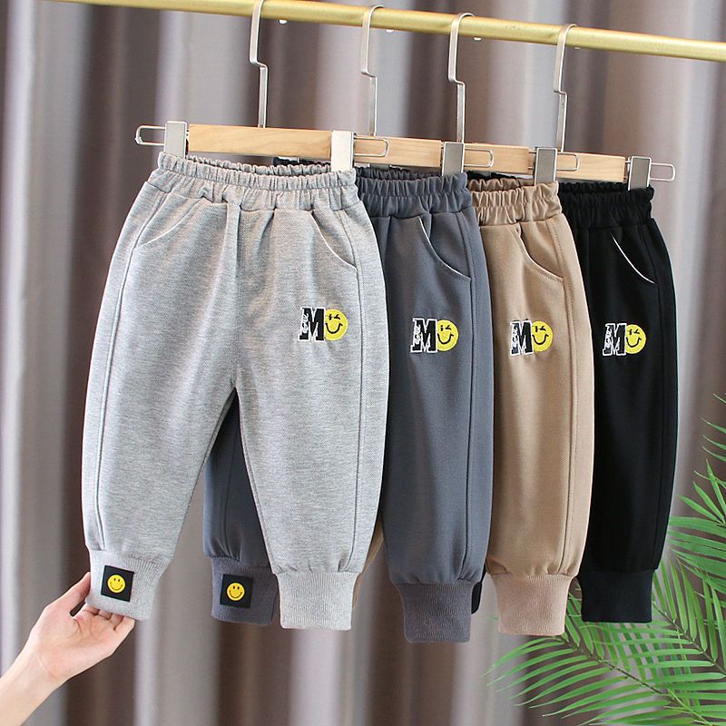 Children's clothing boys' trousers spring and autumn 2022 new girls' sweatpants children's overalls sports trousers baby casual pants