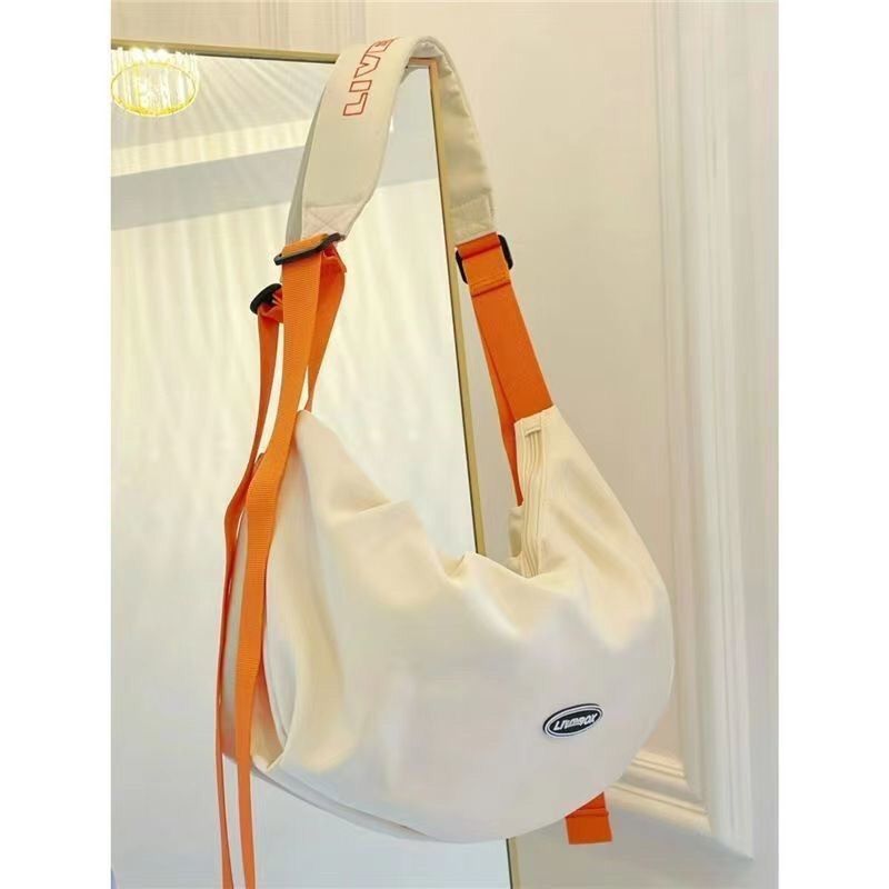 Advanced Nylon Messenger Bag Large Capacity Student Commuting Tote Bag Fitness Canvas Bag Sports Dumpling Bag