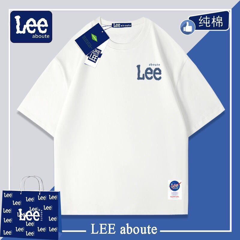 LEE ABOUTE joint 2022ins short-sleeved men's summer couple trendy brand oversize youth pure cotton T-shirt