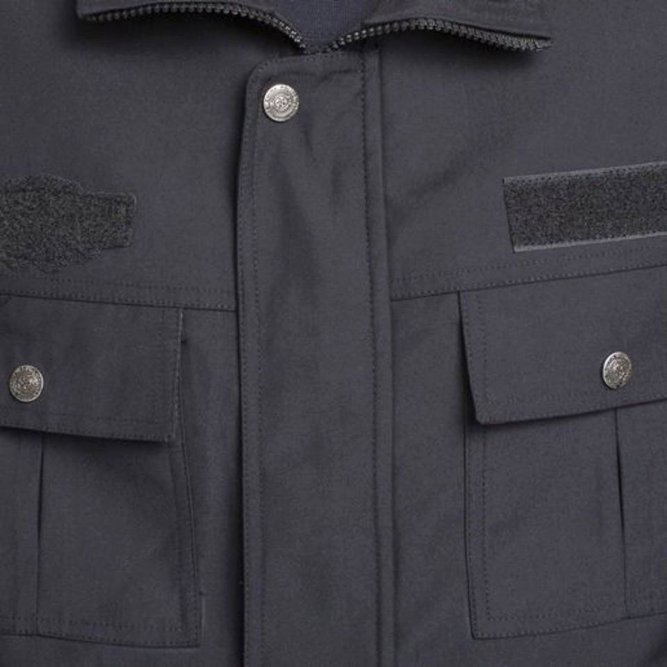 春秋执勤服夹克加厚外套藏青色男女黑色特勤物业保安服工作服套装