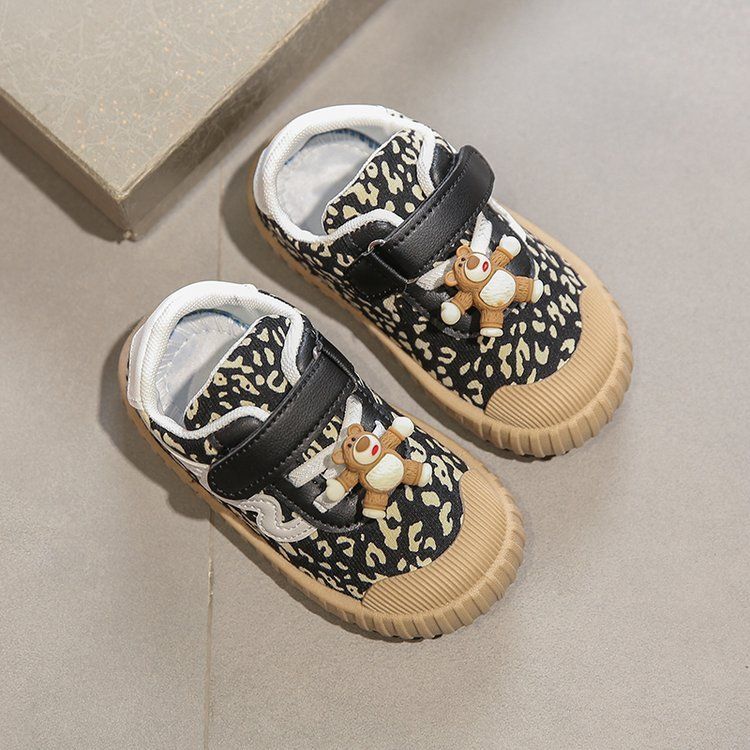 Children's canvas shoes spring and autumn 1-2-3 years old children's non-slip soft bottom toddler shoes girls and boys board shoes kindergarten tide