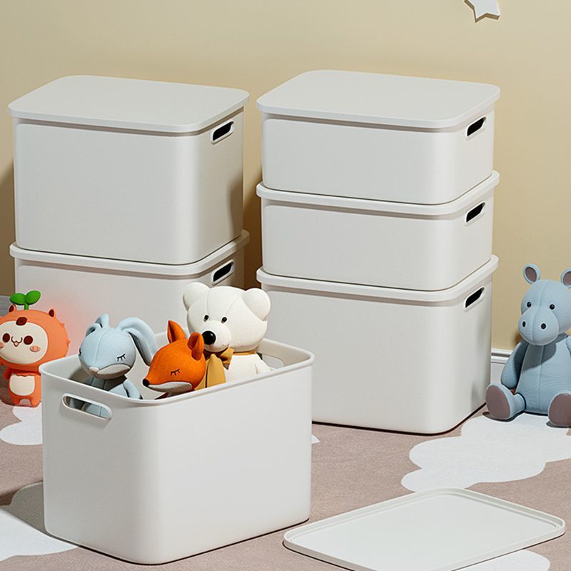 杂物收纳箱玩具零食整理筐家用塑料储物盒大容量宿舍桌面置物箱子