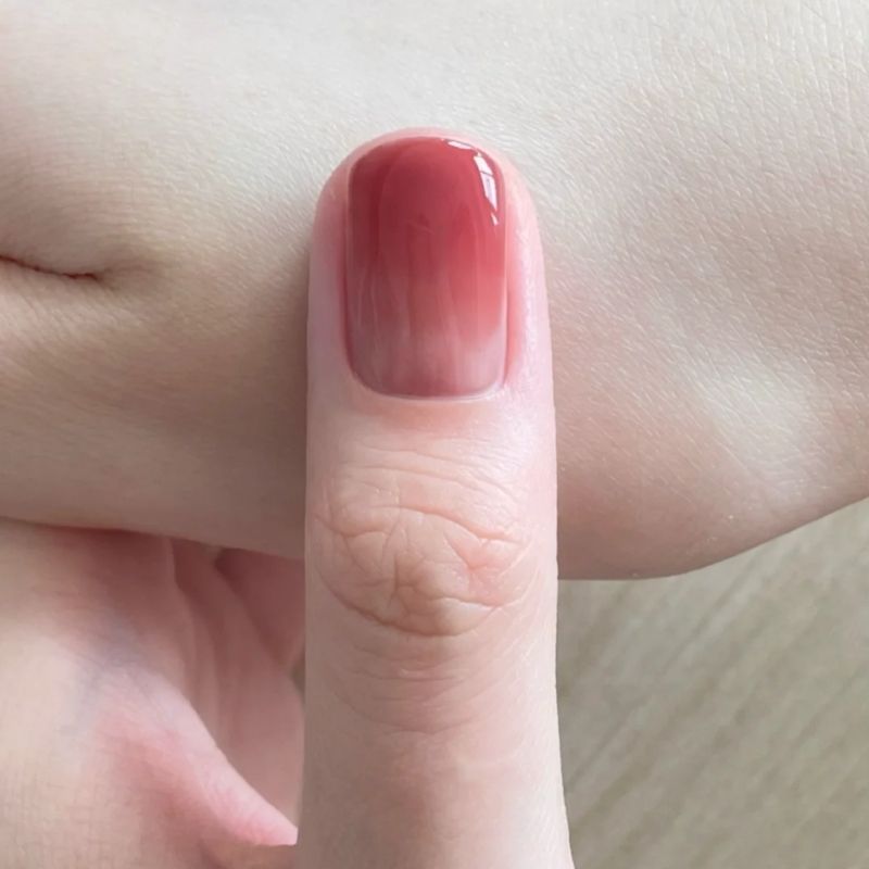 豆沙奶蓋指甲油漸變色清透水靈顯白不可剝持久不掉色防水速干無毒