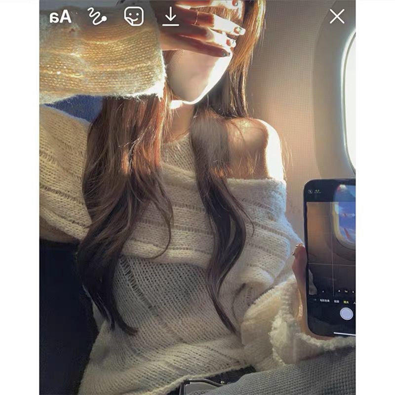 軟軟糯疊穿天菜兩件套早秋設計感針織衫甜美溫柔風薄款上衣女新款