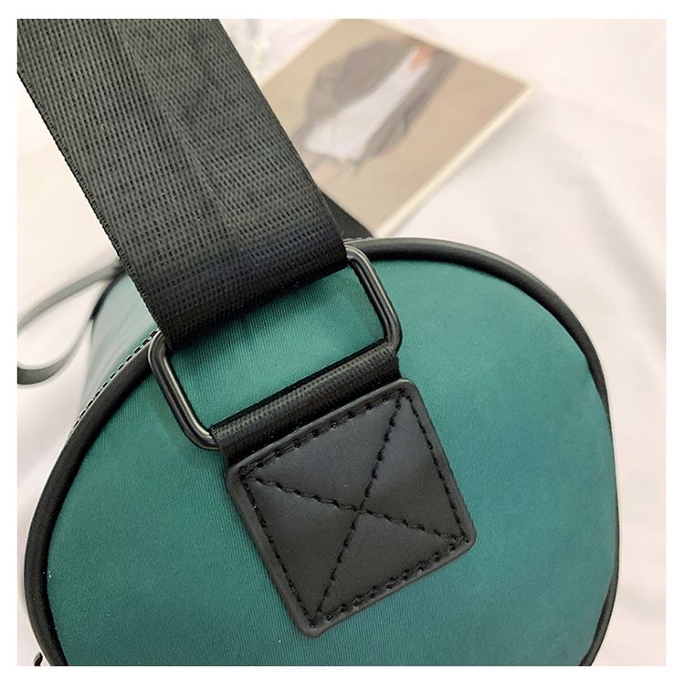 2024 neue Marke frauen Mode Leinwand Crossbody Brust Casual Große Kapazität Nylon Zylinder Tasche_voghion.com