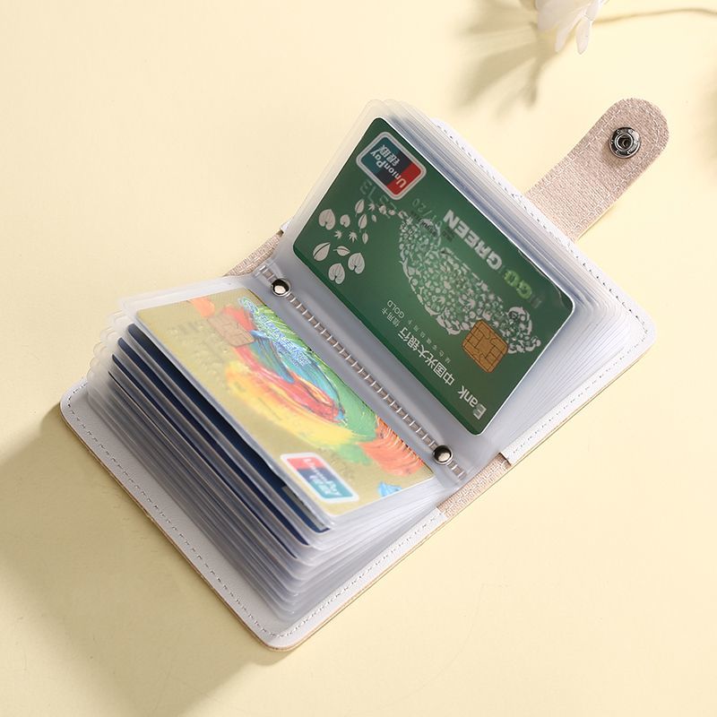 Akita Shiba Inu oil painting cartoon card holder high-value anti-degaussing compact large-capacity multi-functional multi-card ID holder