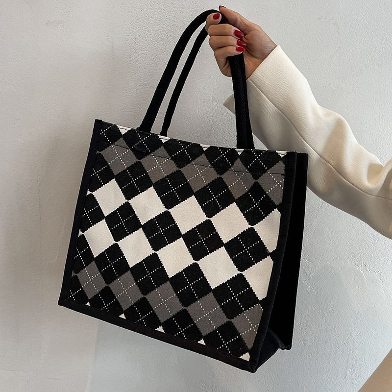 College Student Commuting 2026 Handbag Tote For Going Out, Women's Ins-style Casual Canvas Bag_voghion.com