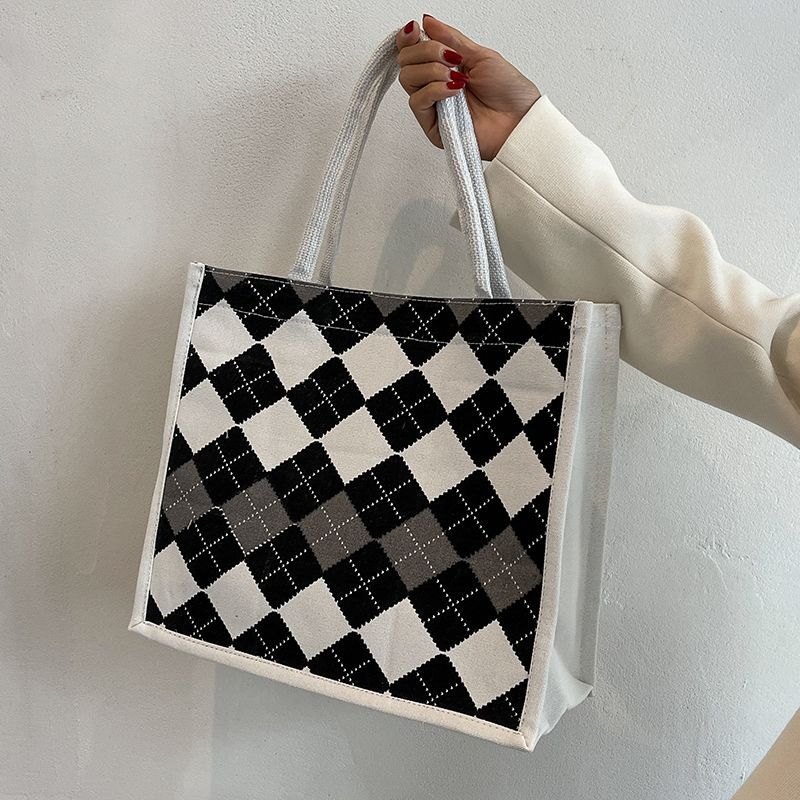 College Student Commuting 2026 Handbag Tote For Going Out, Women's Ins-style Casual Canvas Bag_voghion.com