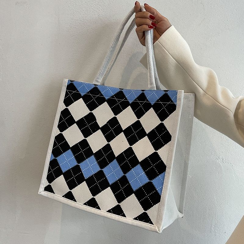 College Student Commuting 2026 Handbag Tote For Going Out, Women's Ins-style Casual Canvas Bag_voghion.com