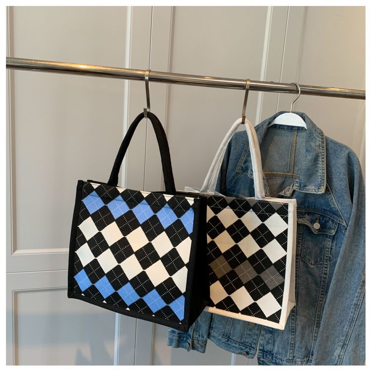 Damernas casual canvas tote väska för vardag och studier_voghion.com