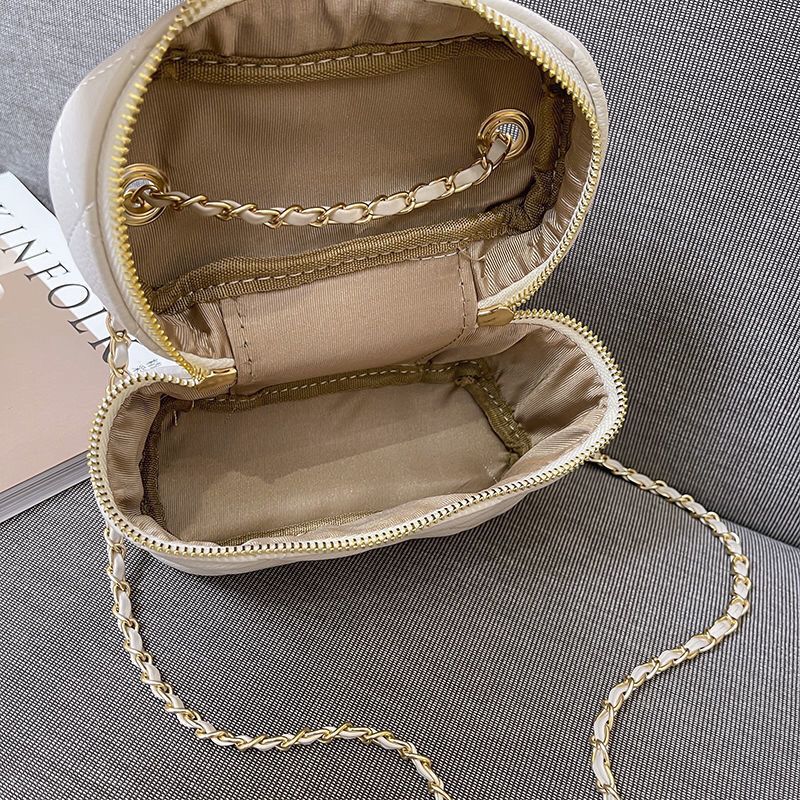 Xiaoxiang style rhombic chain bag  new women's bag Messenger shoulder portable lipstick box small square bag