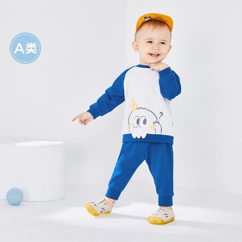 [Disney IP models] Tommy Barra baby long-sleeved suit 2021 new autumn baby clothes two-piece set