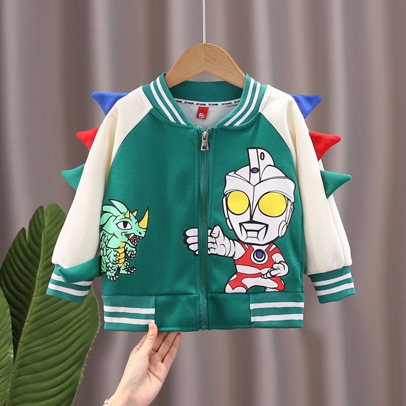 Altman dinosaur clothes thorn horn boys spring and autumn jacket 2022 new small and medium-sized children's handsome jacket tops
