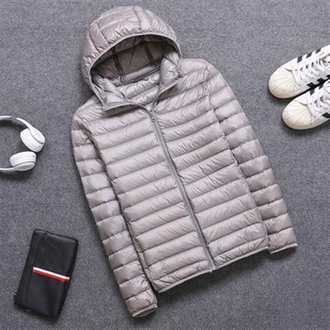 New autumn and winter light and thin down padded jacket men's stand collar large size light casual youth winter short coat