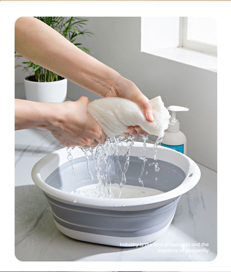 Folding bathtub, washbasin, travel portable baby large household foot basin, student dormitory basin_voghion.com